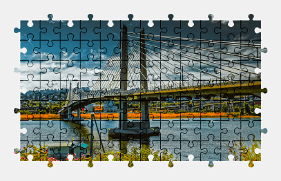 Jigsaw puzzle online bridge,portland,oregon,architecture