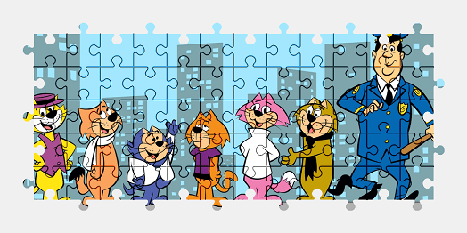 Jigsaw puzzle online top-cat,cartoon,colorful,character