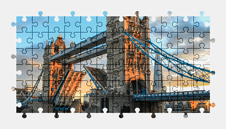 Jigsaw puzzle online tower-bridge,bridge,london,architecture,england,colorful