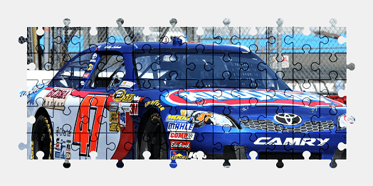 Jigsaw puzzle online toyota,nascar,sports-car,race,car,colorful,vehicle,sport
