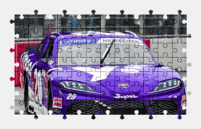 Jigsaw puzzle online toyota,nascar,sports-car,car,colorful,race,sport,vehicle