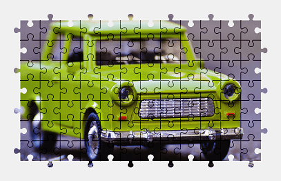 Jigsaw puzzle online trabant,vehicle,car,model-car,toy,colorful