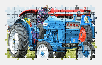 Jigsaw puzzle online tractor,colorful,vehicle