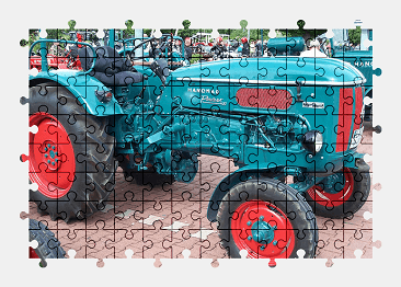 Jigsaw puzzle online tractor,vehicle,colorful