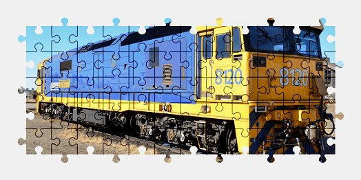 Jigsaw puzzle online locomotive,vehicle,train,colorful