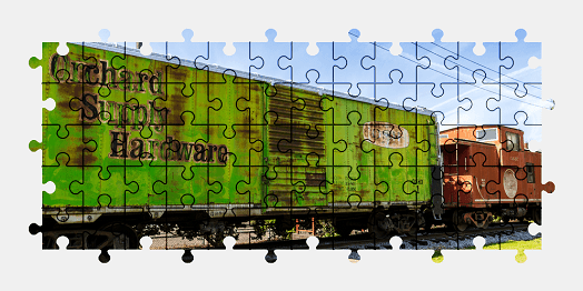 Jigsaw puzzle online colorful,train,vehicle