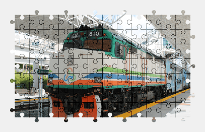 Jigsaw puzzle online locomotive,train,vehicle,colorful