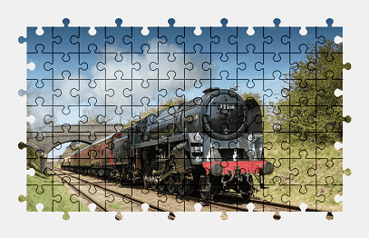 Jigsaw puzzle online train,vehicle,colorful