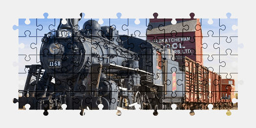 Jigsaw puzzle online train,locomotive,vehicle,colorful