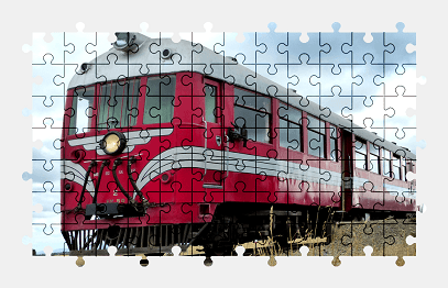Jigsaw puzzle online vehicle,train,new-zealand