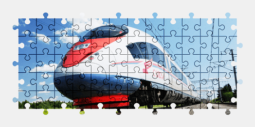 Jigsaw puzzle online train,vehicle,colorful