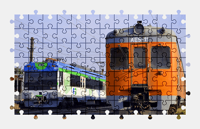 Jigsaw puzzle online locomotive,train,vehicle,colorful