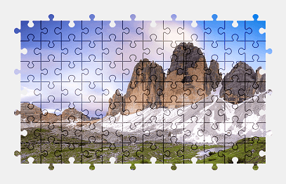 Jigsaw puzzle online italy,mountains,nature,colorful