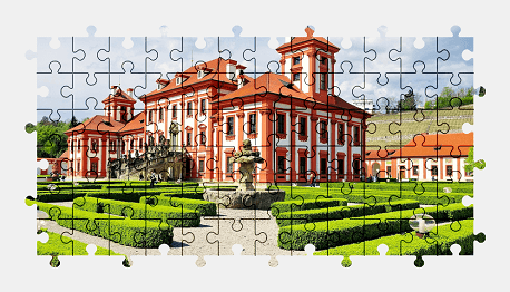 Jigsaw puzzle online palace,building,prague,architecture,colorful