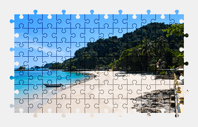 Jigsaw puzzle online tropical,beach,malaysia,nature