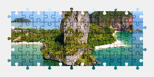 Jigsaw puzzle online tropical,island,nature,colorful,beach