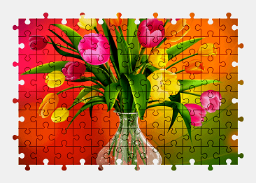 Jigsaw puzzle online tulip,flower,colorful
