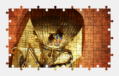 Jigsaw puzzle online tutankhamun,pharaoh,egypt,colorful