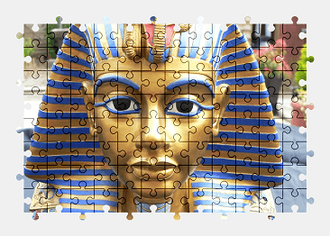 Jigsaw puzzle online tutankhamun,pharaoh,egypt,history,sculpture