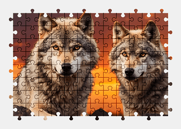 Jigsaw puzzle online wolf,animal,nature,colorful