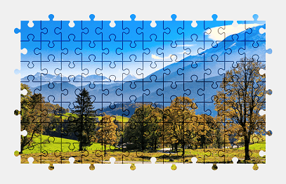 Jigsaw puzzle online mountains,colorful,landscape,nature