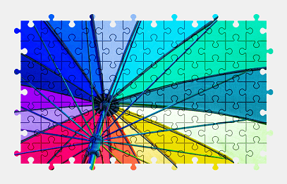 Jigsaw puzzle online umbrella,colorful