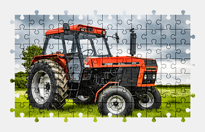 Jigsaw puzzle online tractor,vehicle,colorful