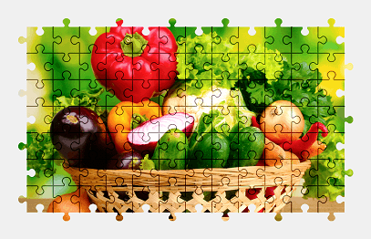 Jigsaw puzzle online vegetable,food,colorful