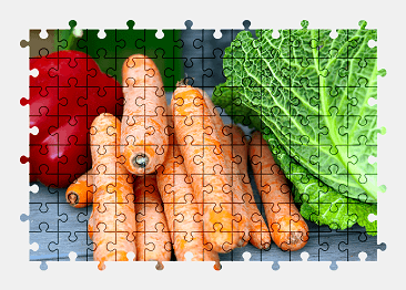 Jigsaw puzzle online vegetable,food,colorful