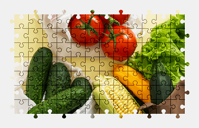 Jigsaw puzzle online vegetable,food,colorful