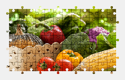 Jigsaw puzzle online vegetable,plant,food,colorful