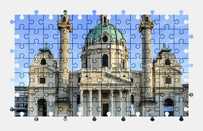 Jigsaw puzzle online vienna,church,austria,architecture,building