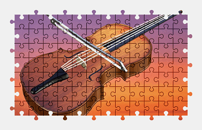 Jigsaw puzzle online violin,music,colorful