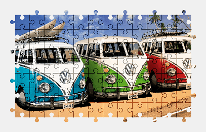 Jigsaw puzzle online vw,bus,volkswagen,vehicle