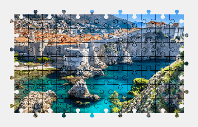Jigsaw puzzle online croatia,city,colorful