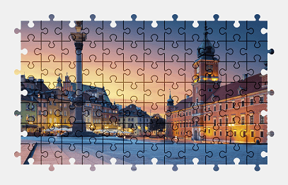 Jigsaw puzzle online warsaw,city,poland,colorful,architecture,building