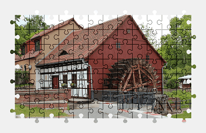 Jigsaw puzzle online watermill,old,germany
