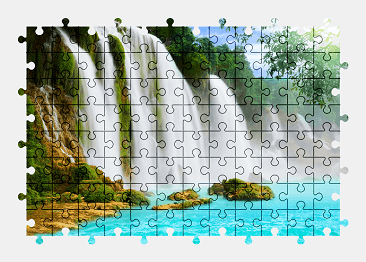Jigsaw puzzle online waterfall,nature