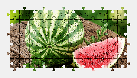 Jigsaw puzzle online watermelon,food,fruit,colorful