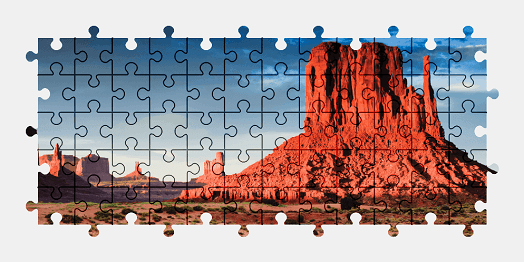 Jigsaw puzzle online monument-valley,arizona,usa,nature,landscape,colorful