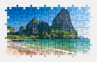 Jigsaw puzzle online beach,thailand,nature,colorful