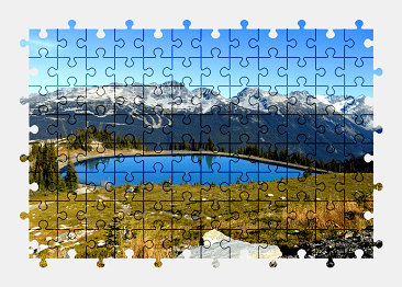 Jigsaw puzzle online mountains,canada,landscape,colorful