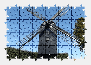 Jigsaw puzzle online windmill,denmark,building