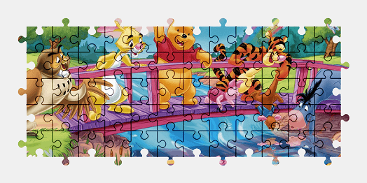 Jigsaw puzzle online winnie-the-pooh,cartoon,colorful,character