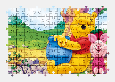 Jigsaw puzzle online winnie-the-pooh,cartoon,colorful,character