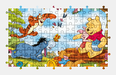 Jigsaw puzzle online winnie-the-pooh,character,cartoon,colorful