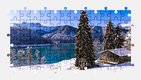 Jigsaw puzzle online winter,landscape,nature,colorful