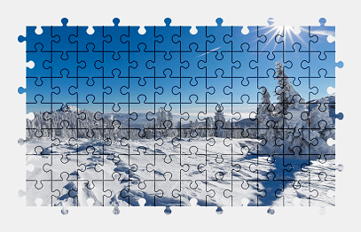 Jigsaw puzzle online winter,landscape,colorful,nature,snow