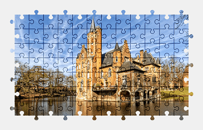 Jigsaw puzzle online castle,belgium,building,architecture,colorful