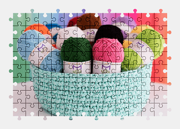 Jigsaw puzzle online yarn,colorful,color